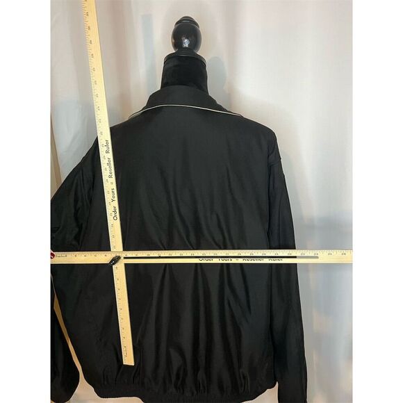 Ralph Lauren Men's Black Bomber Jacket 2XL Plaid Lining Casual Zip - Picture 8 of 11